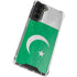 Pakistan Flag Distressed Galaxy S22 Plus Clear Case